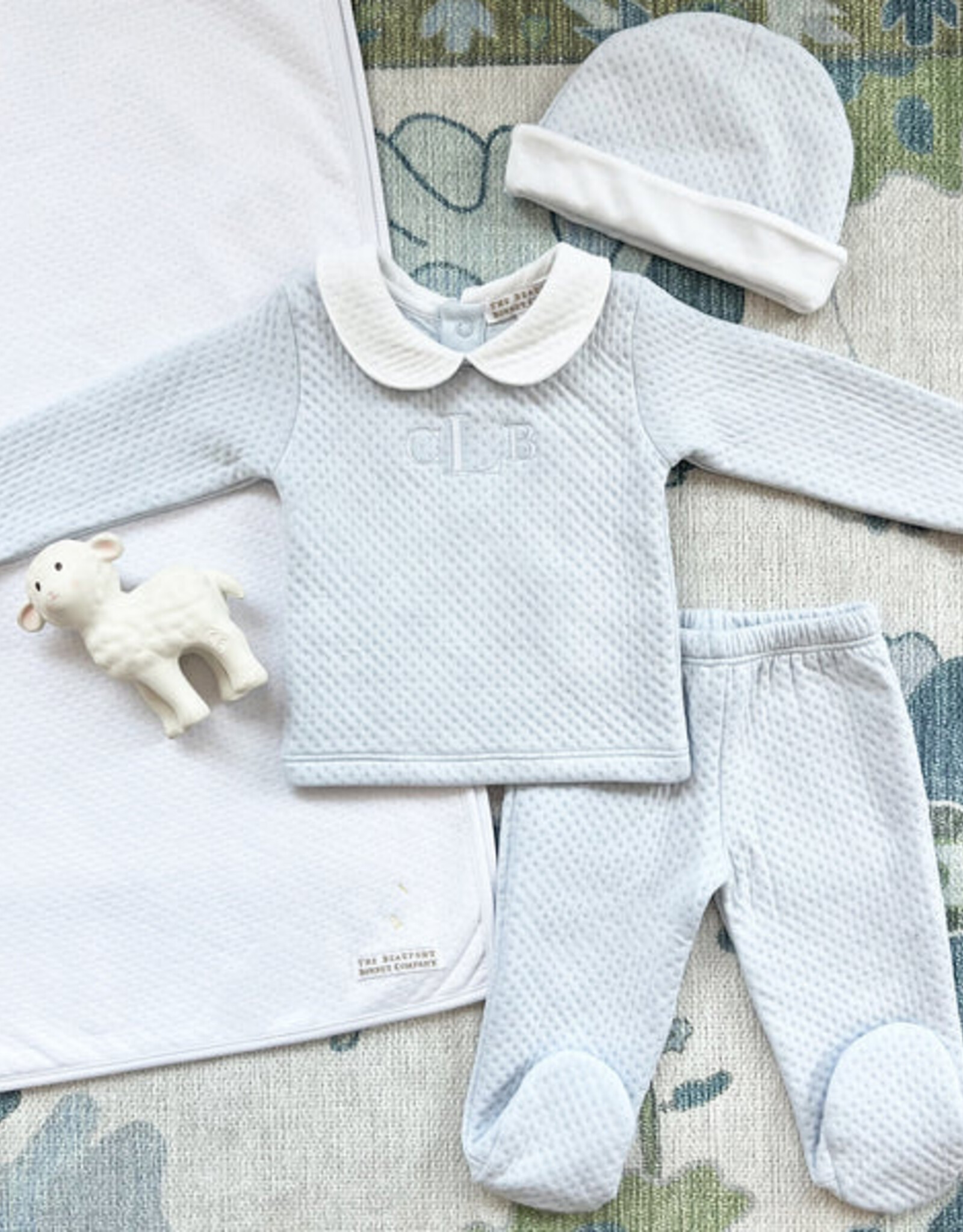 TBBC Harts Hold Me Set Pima Jacquard Buckhead Blue