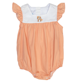 Charming Little One Orange Check Emma Bubble