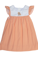 Charming Little One GQ0801 Orange Check Emma Dress