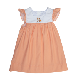 Charming Little One Orange Check Emma Dress