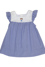 Charming Little One GQ1204 Blue Check Emma Dress