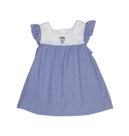Charming Little One Blue Check Emma Dress
