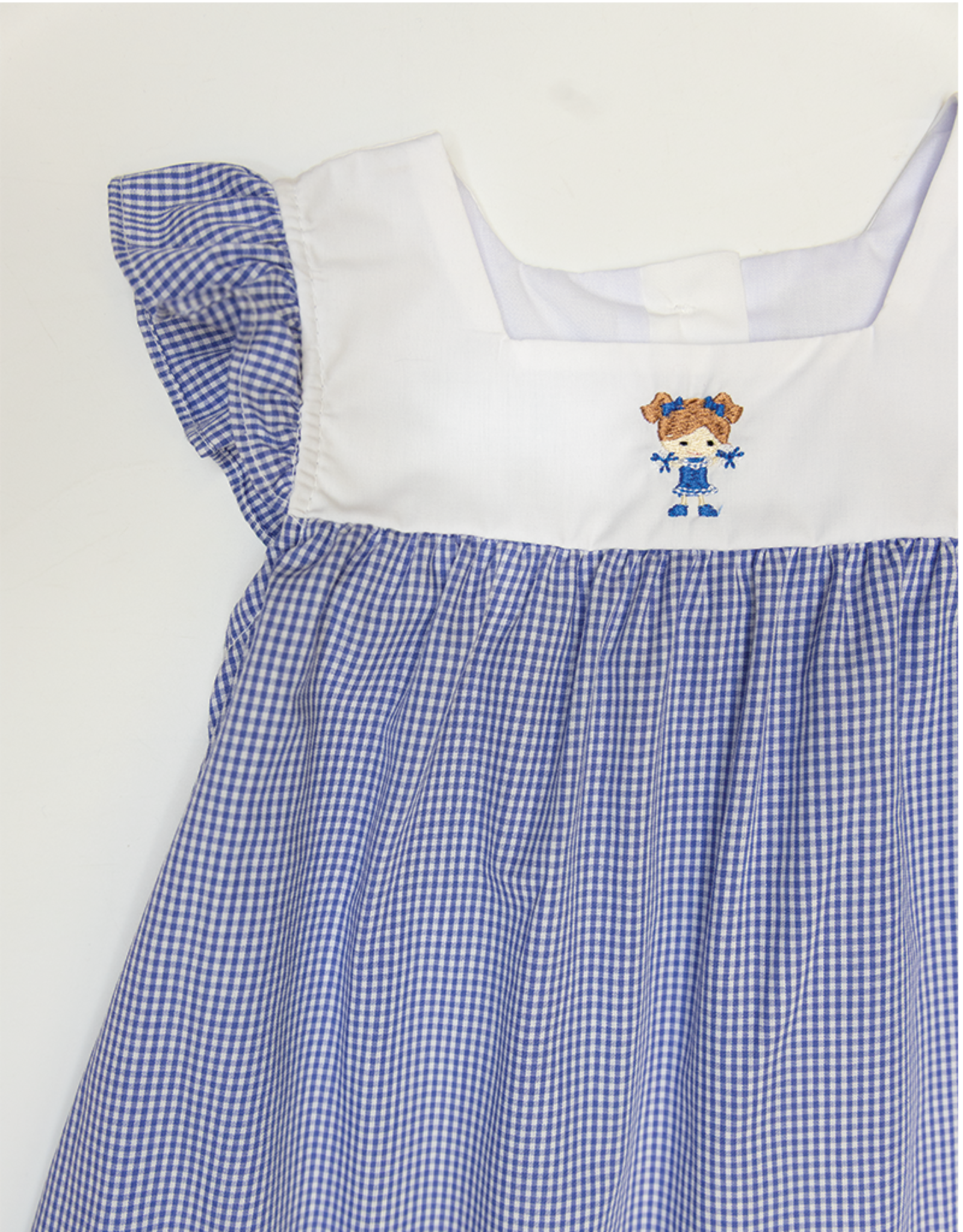 Charming Little One GQ1204 Blue Check Emma Dress
