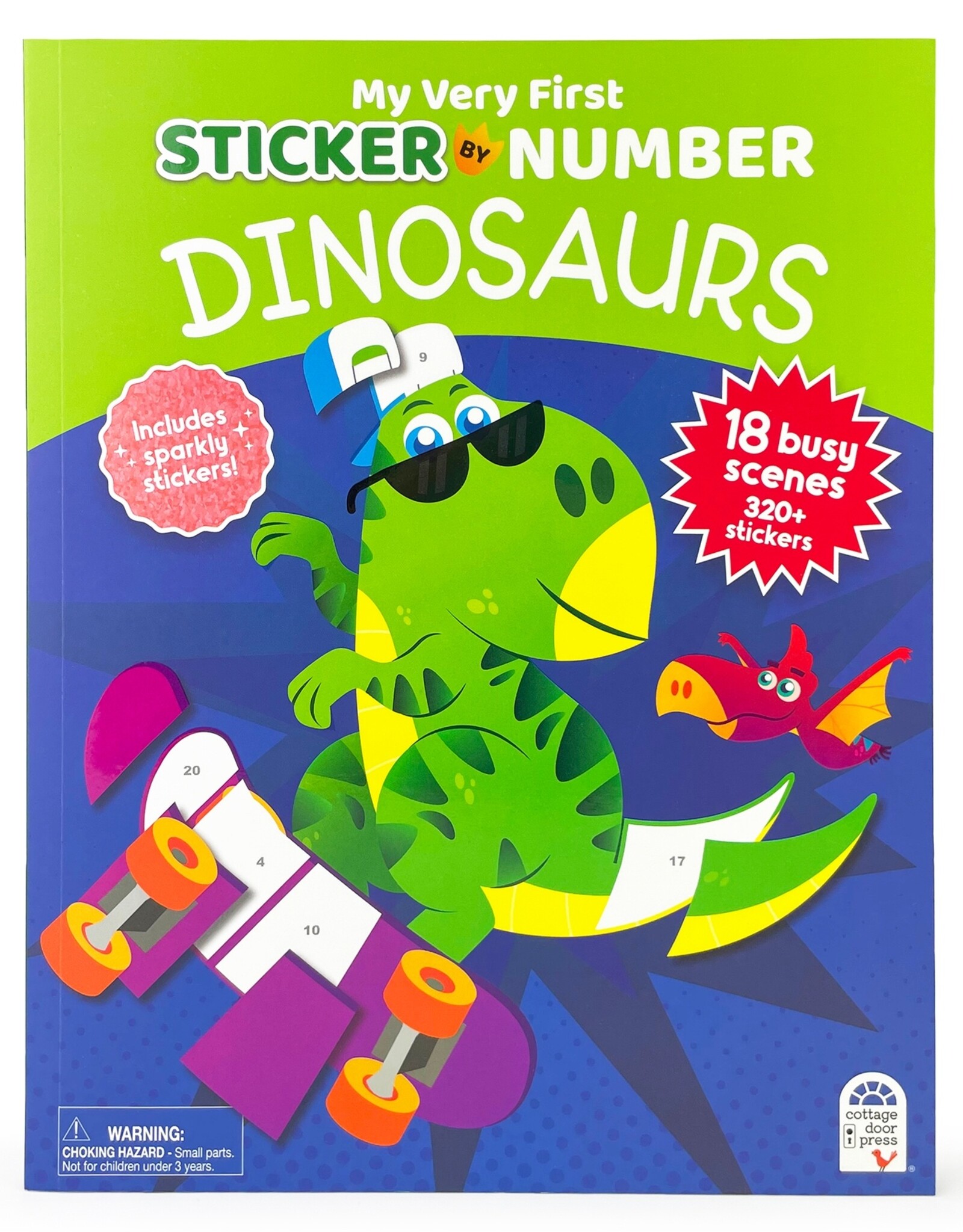 Cottage Door Press Dinosaurs Stick By Number Activity book