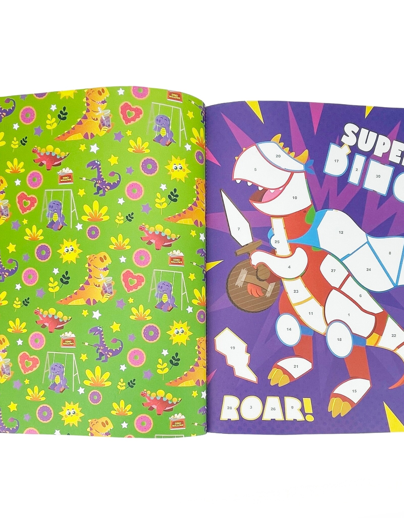 Cottage Door Press Dinosaurs Stick By Number Activity book