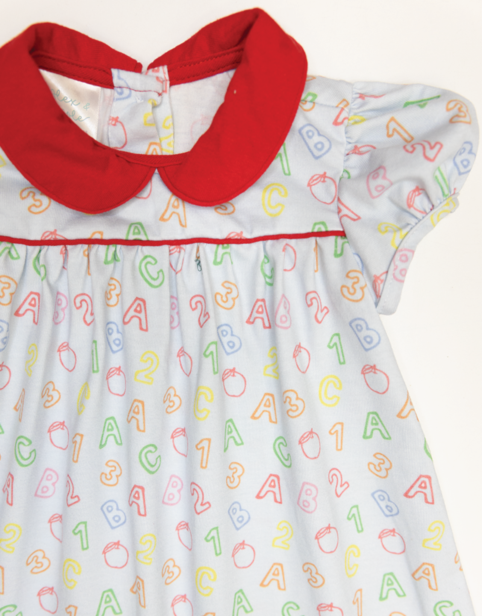Alex & Nicole AN0533 Ada Back To School Collar Dress