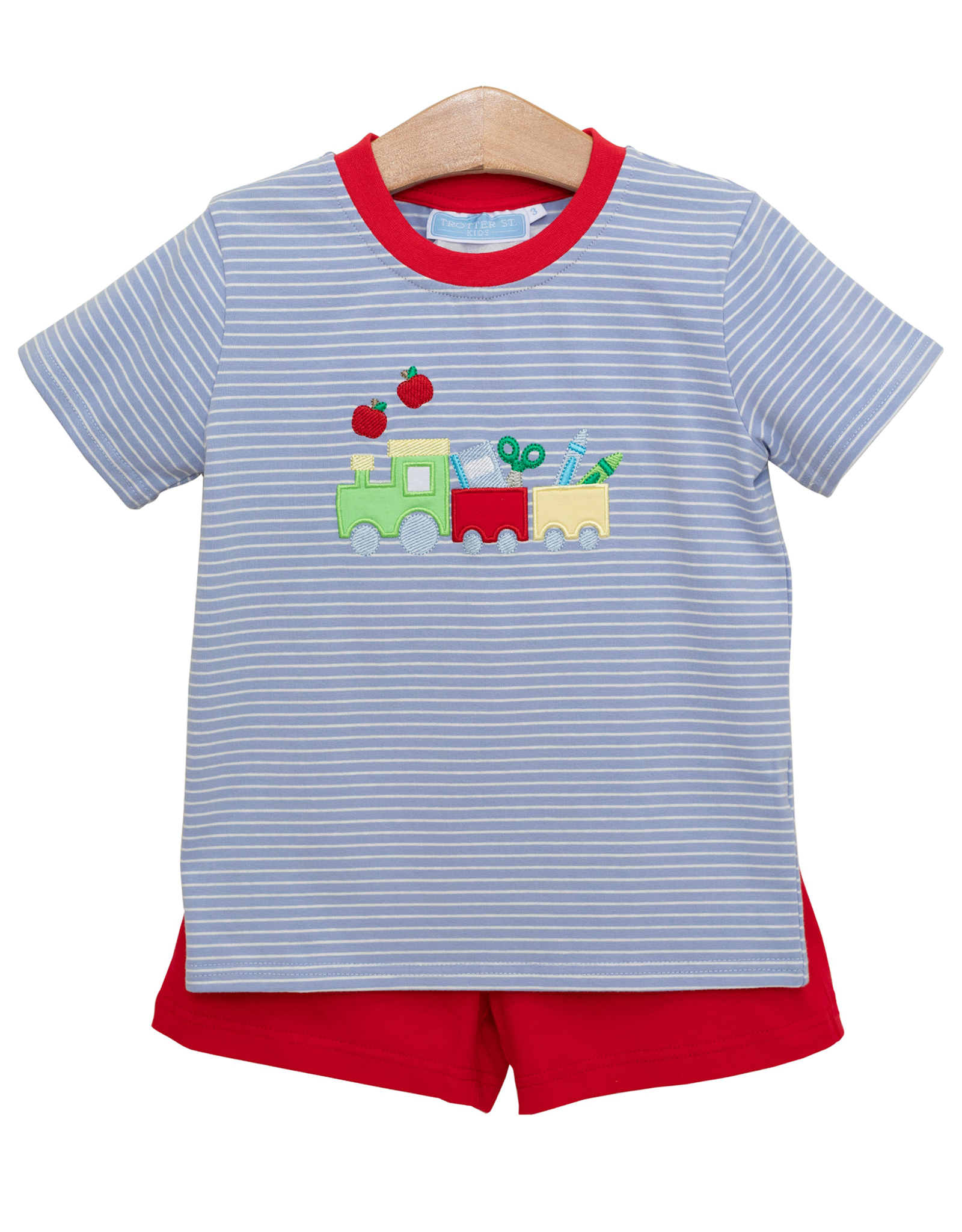 Trotter Street Kids TSF25 School Supplies Train Short Set