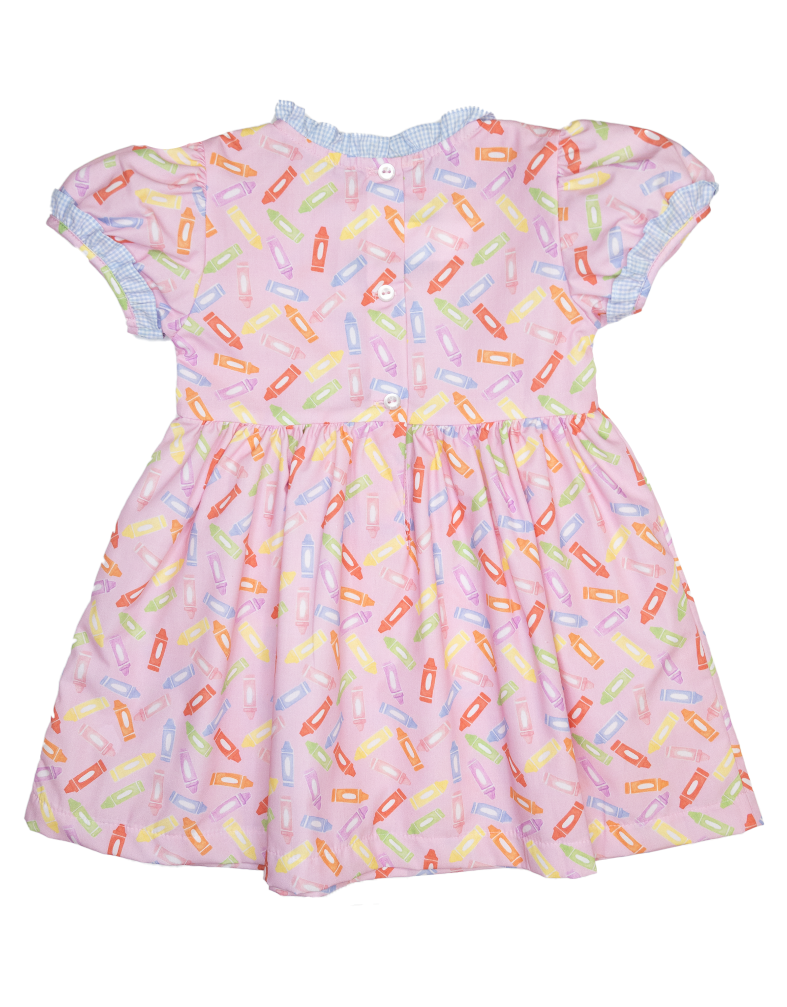 James and Lottie JLF25 Annie Dress Back To School Pink Crayon