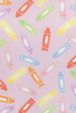 James and Lottie JLF25 Annie Dress Back To School Pink Crayon