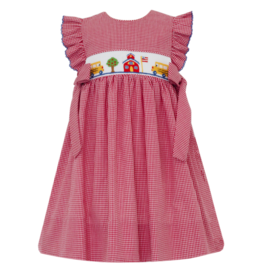 Petit Bebe Back to School Smocked Dress