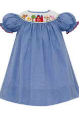 Petit Bebe 123R Farm Smocked Bishop Dress