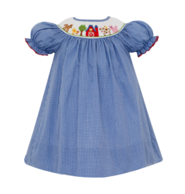 Petit Bebe Farm Smocked Bishop Dress