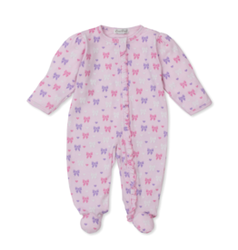 Kissy Kissy Billowy Bows Zip Footie