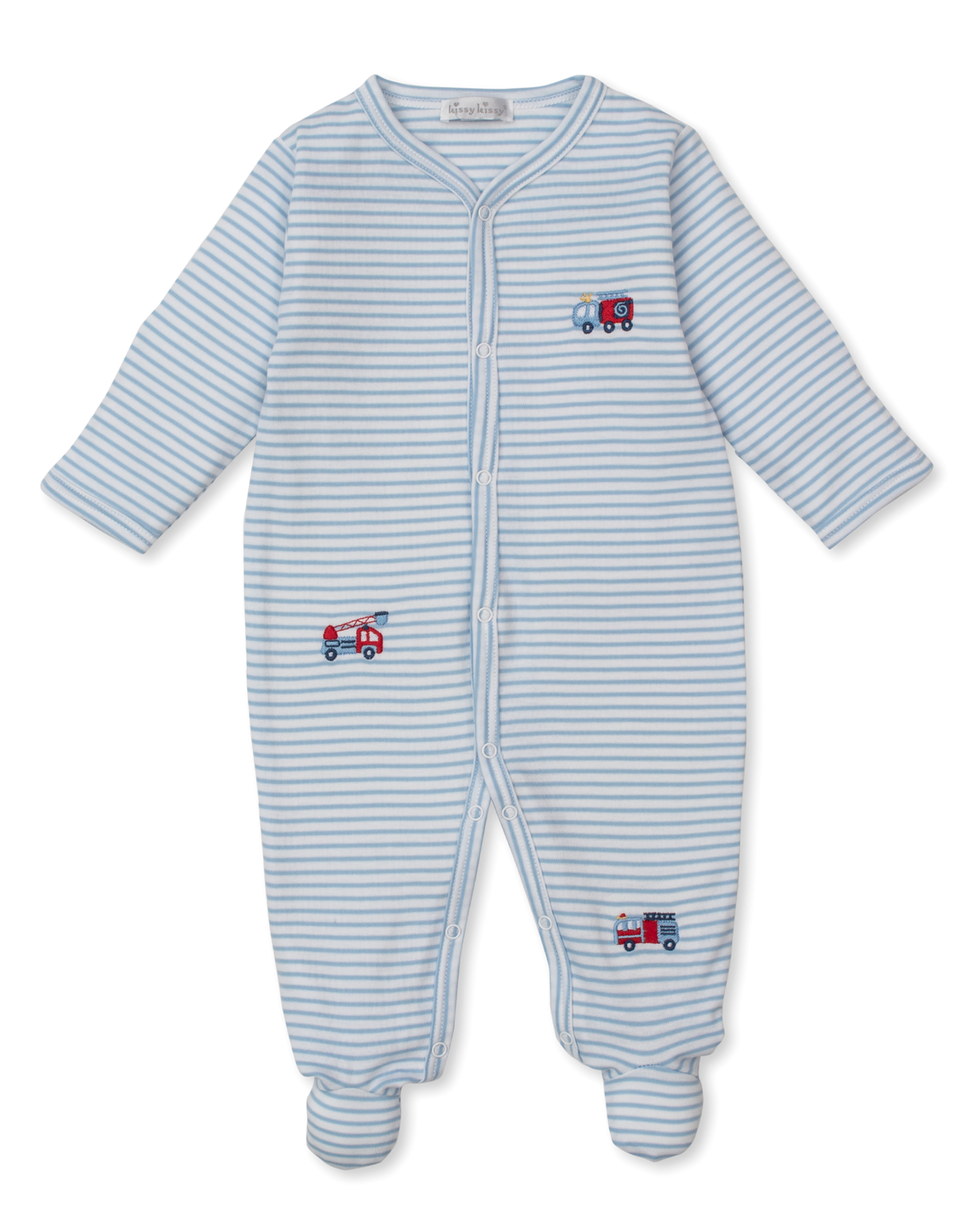 Kissy Kissy Fight the Fire Stripe Footie