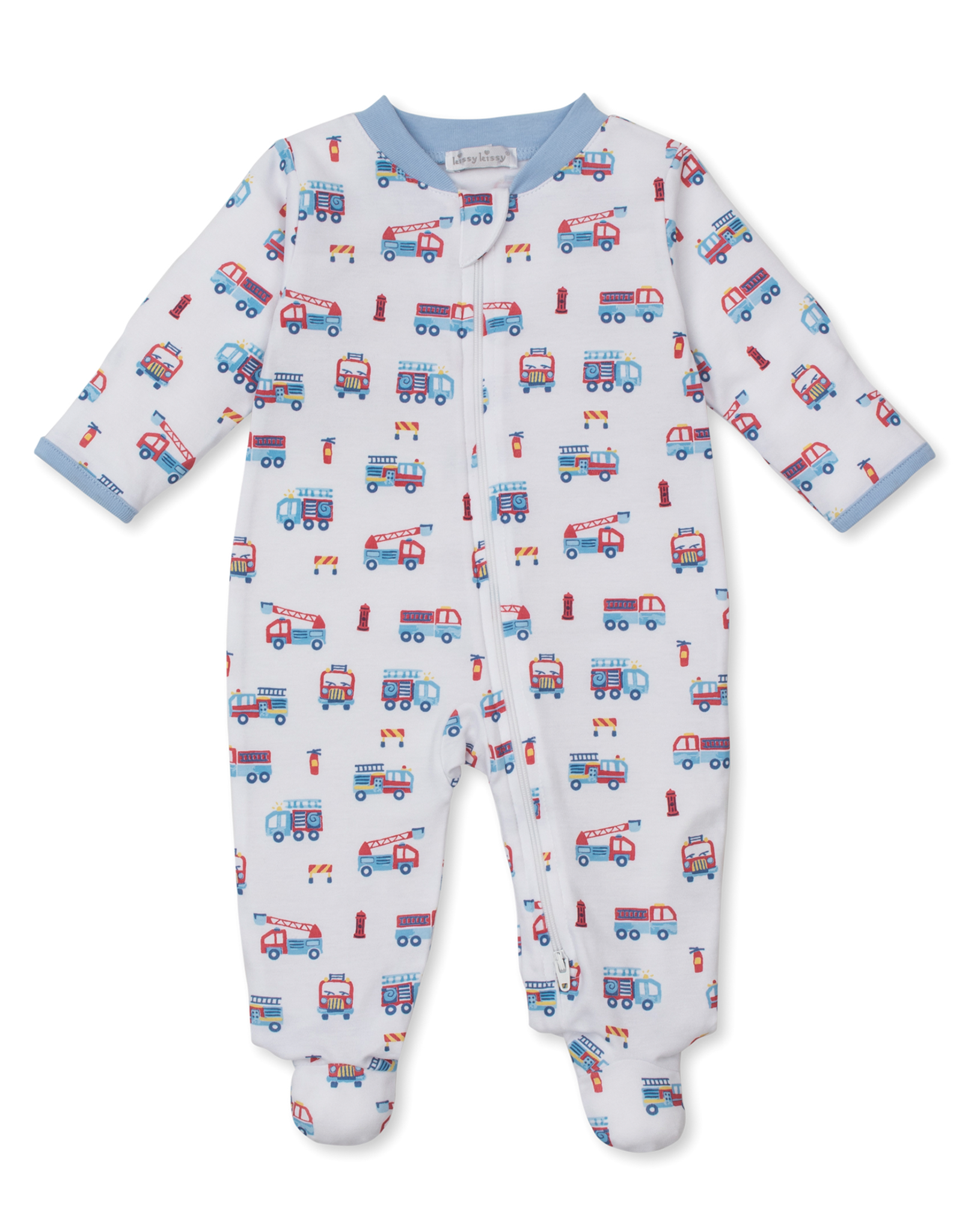 Kissy Kissy Fight the Fire Zip Footie