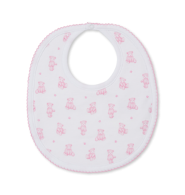 Kissy Kissy Teddy Bear Time Bib Pink