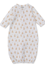 Kissy Kissy Teddy Bear Time Jacquard Converter Gown Brown