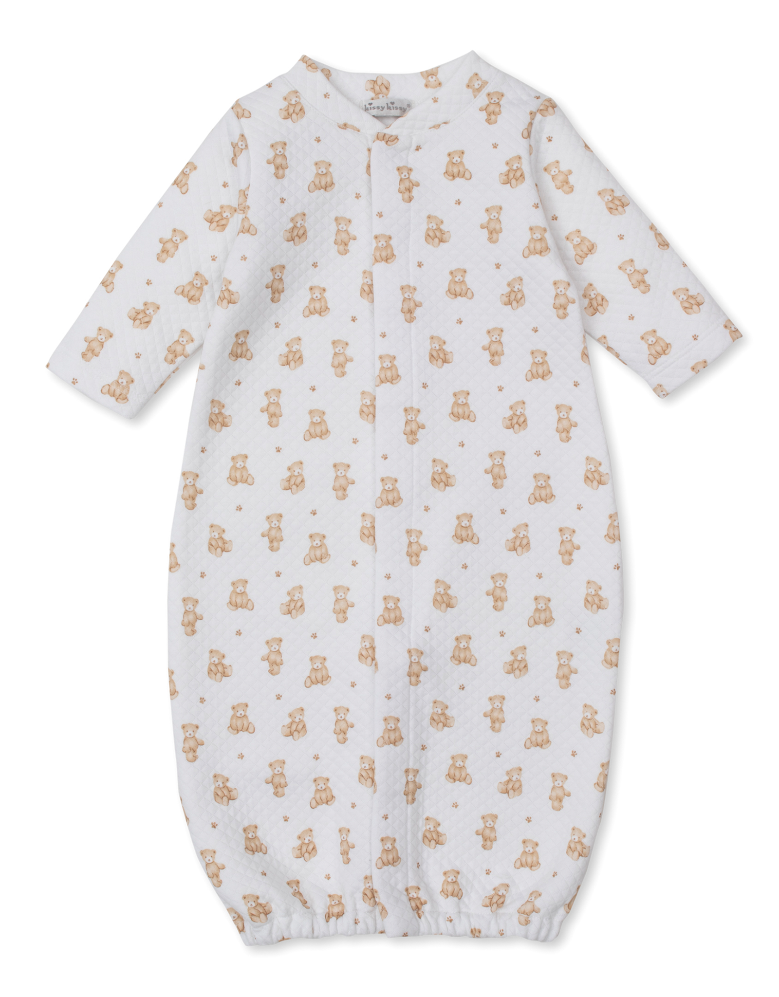 Kissy Kissy Teddy Bear Time Jacquard Converter Gown Brown