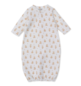 Kissy Kissy Teddy Bear Time Jacquard Converter Gown Brown
