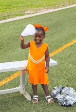 Trotter Street Kids TSF25 Orange Cheer Dress/Short Uniform