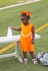 Trotter Street Kids TSF25 Orange Cheer Dress/Short Uniform