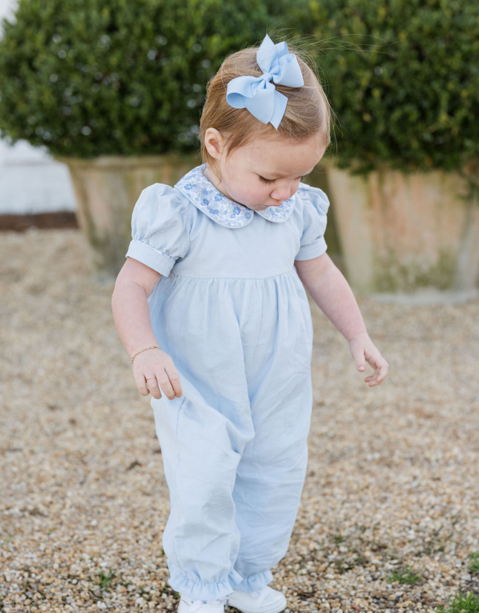 James and Lottie JL25 Payton Long Bubble Ava Blue Floral