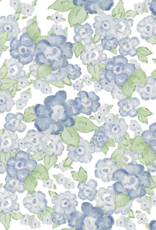James and Lottie JL25 Payton Long Bubble Ava Blue Floral