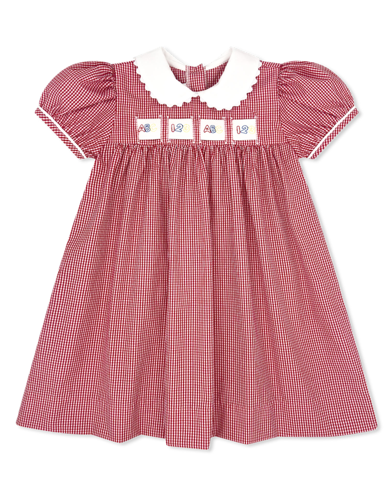 Lullaby Set Ruth Ribbon Dress Blessings w/3 Ribbons Ridgeland Red Gingham