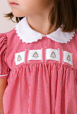 Lullaby Set Ruth Ribbon Dress Blessings w/3 Ribbons Ridgeland Red Gingham