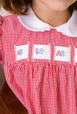 Lullaby Set Ruth Ribbon Dress Blessings w/3 Ribbons Ridgeland Red Gingham