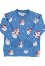 TBBC Cassidy Crewneck Dear Santa Barbados Blue