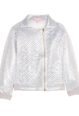 Bisby Quilted Moto Jacket Silver