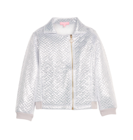 Bisby Quilted Moto Jacket Silver