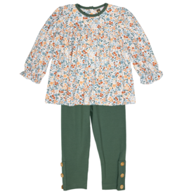 Banana Split Autumn Blooms Legging Set