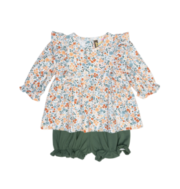 Banana Split Autumn Blooms Bloomer Set