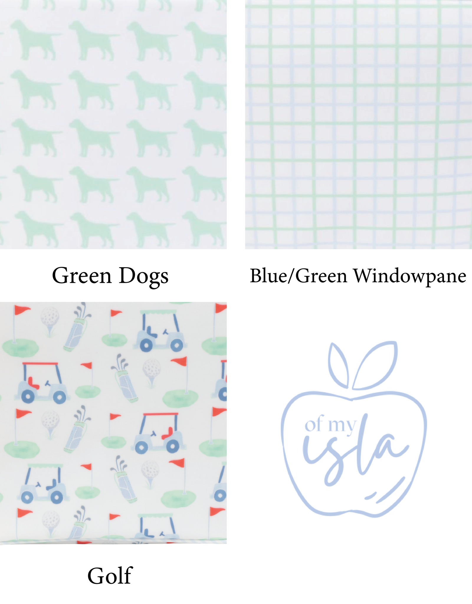 Apple of My Isla Laminated Duffle Bag