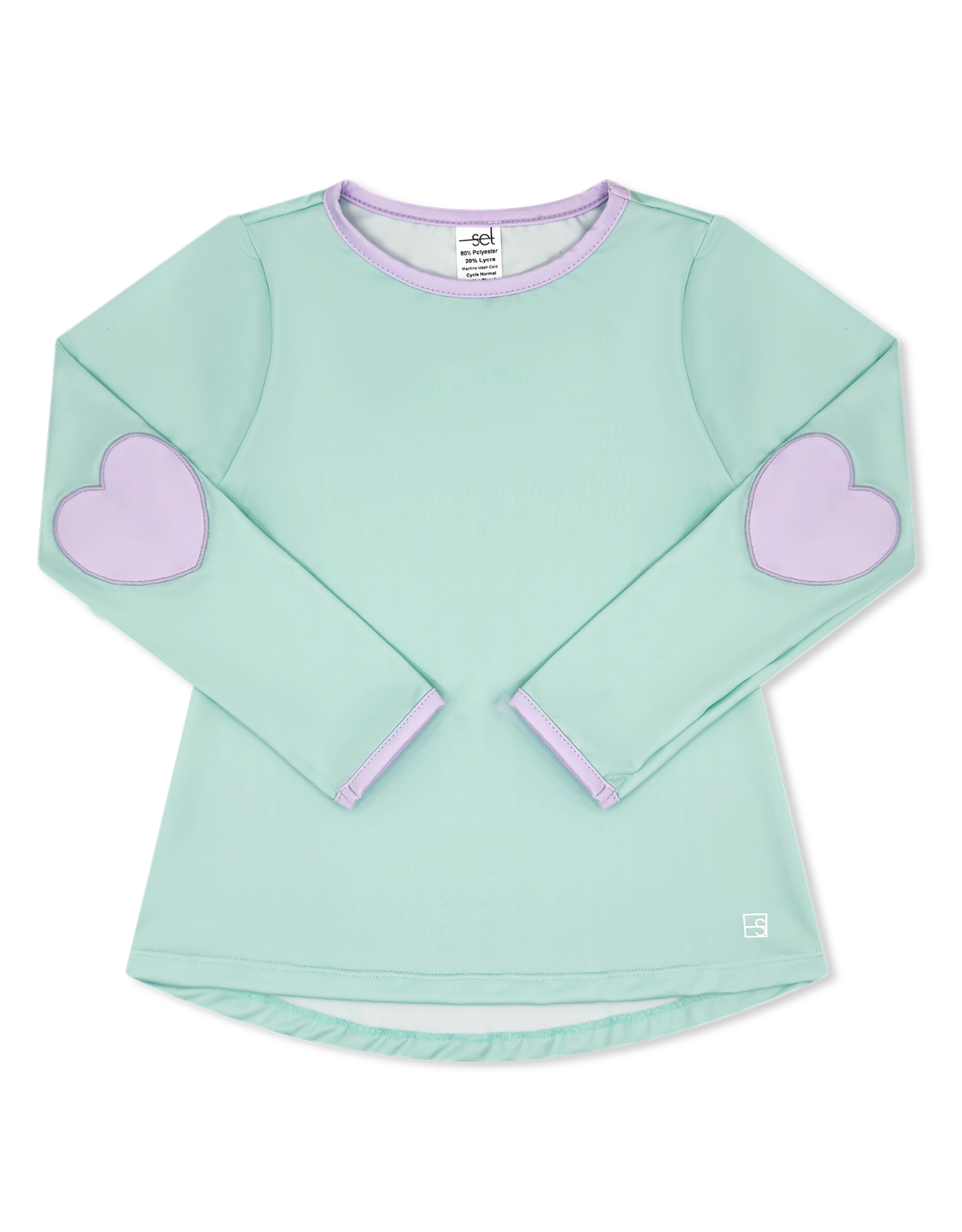 Set Athleisure Kylie LS Tee Cool Mint, Petal Purple