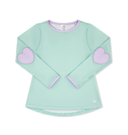 Set Athleisure Kylie Long Sleeve Tee Cool Mint, Petal Purple