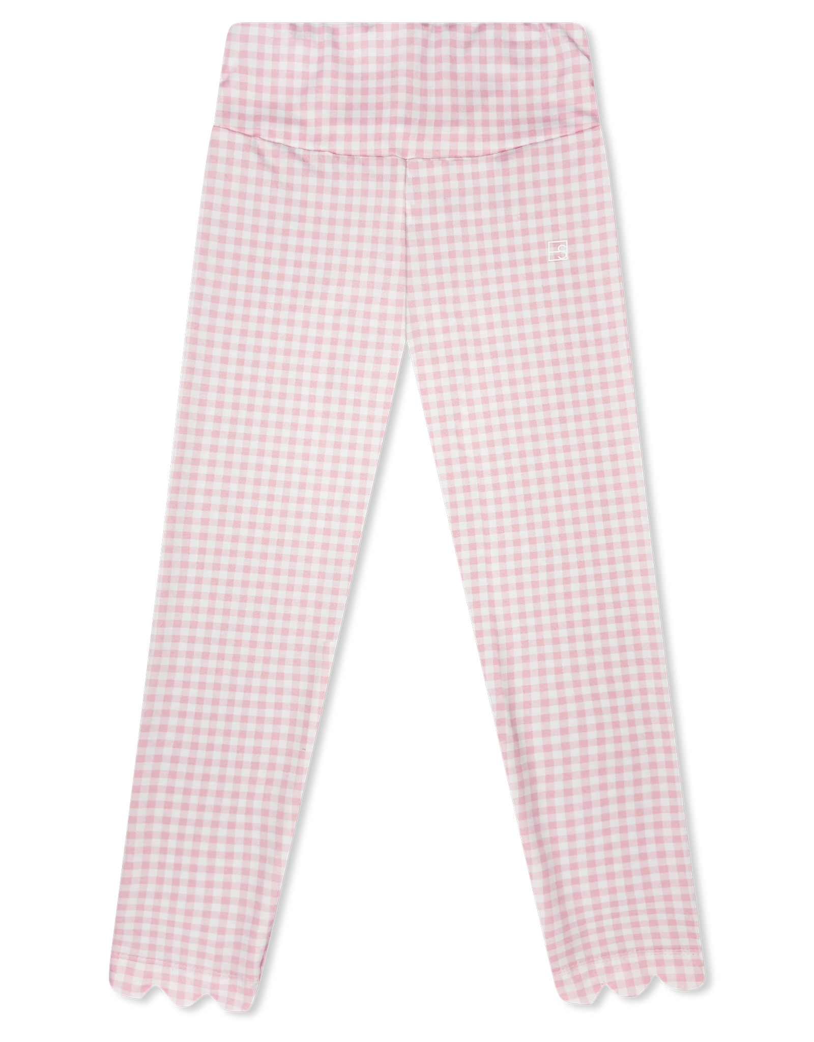 Set Athleisure Sadie Scallop Legging Cotton Candy Pink Check