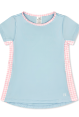 Set Athleisure Blair Top Blue/Pink check