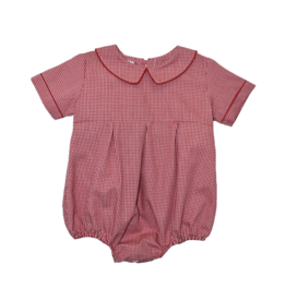 Vive la Fete (Size 12m) Boy Bubble Red Gingham