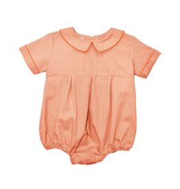 Vive la Fete Boy Bubble Orange Gingham