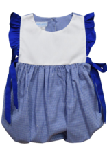 Vive la Fete VFF25 Girls Bubble Royal Blue Gingham