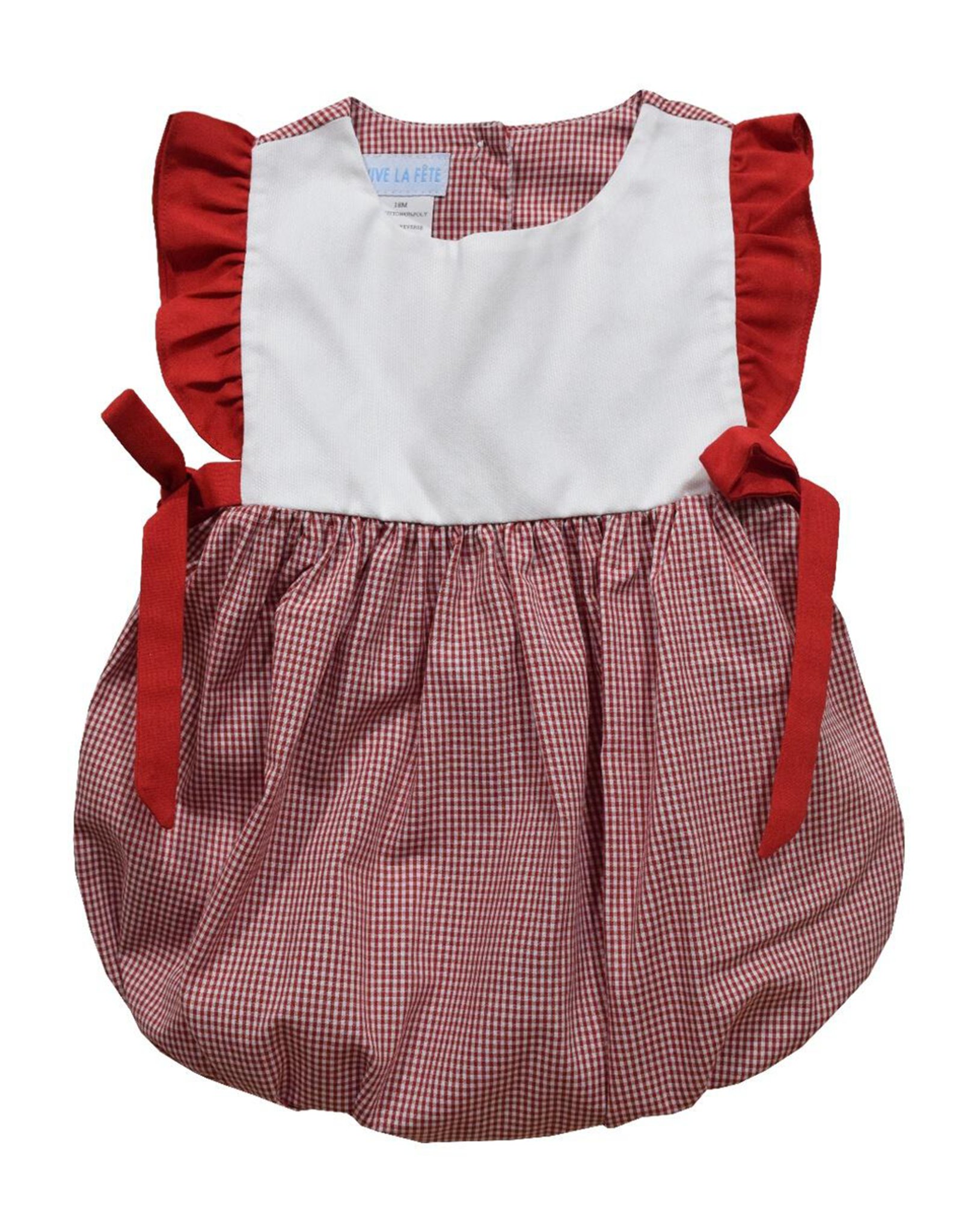 Vive la Fete VFF25 Girls Bubble Red Gingham