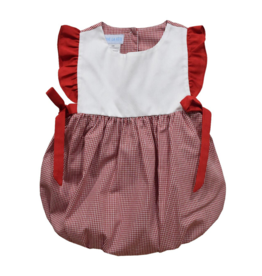 Vive la Fete Girls Bubble Red Gingham