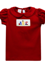 Vive la Fete VFF25 Red ABC Smocked Shirt