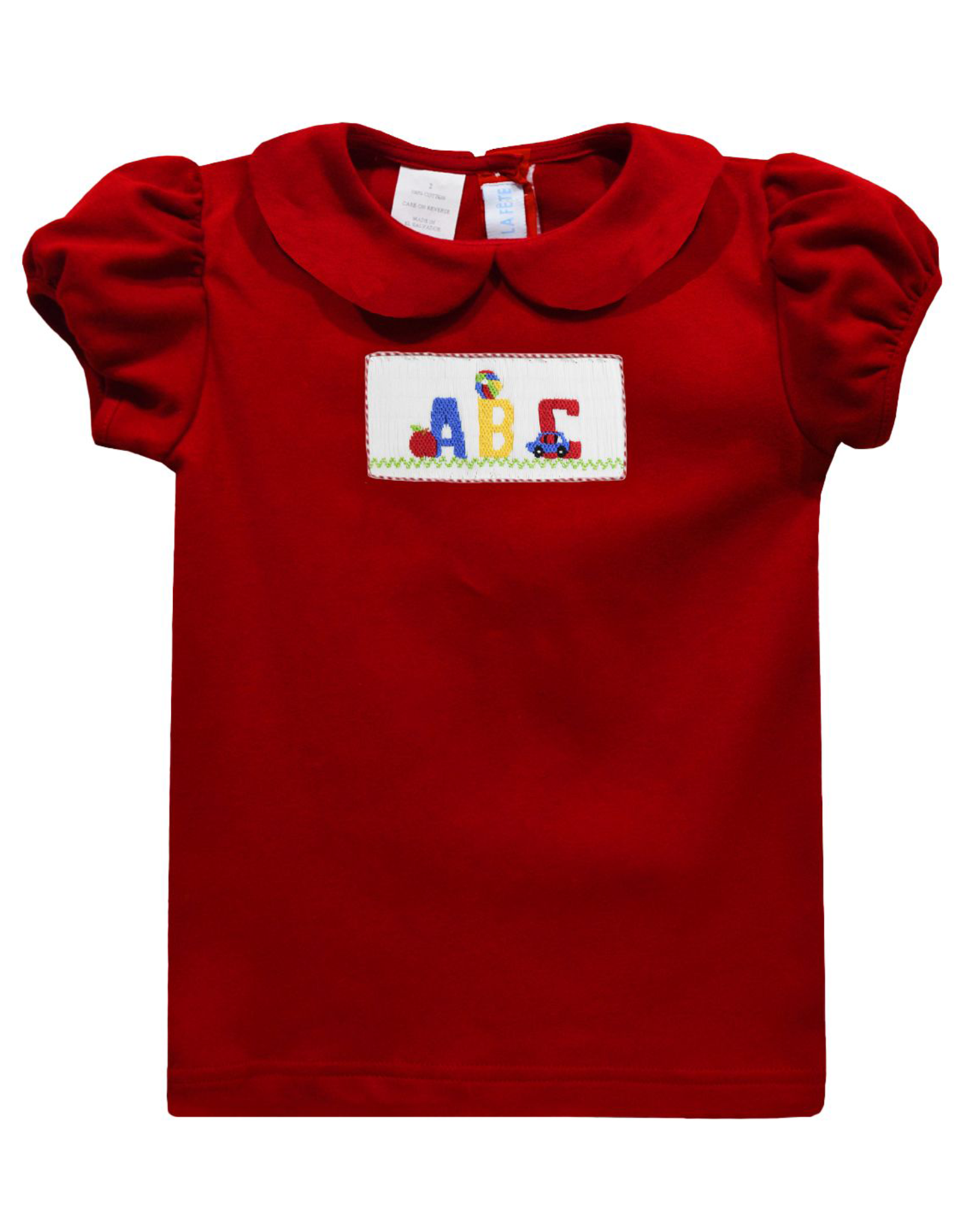 Vive la Fete VFF25 Red ABC Smocked Shirt