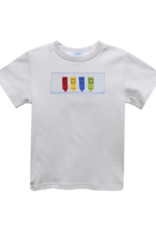 Vive la Fete VFF25 White Crayons Smocked Shirt