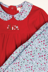 Petit Ami 3/4379 Red Floral Pant Set