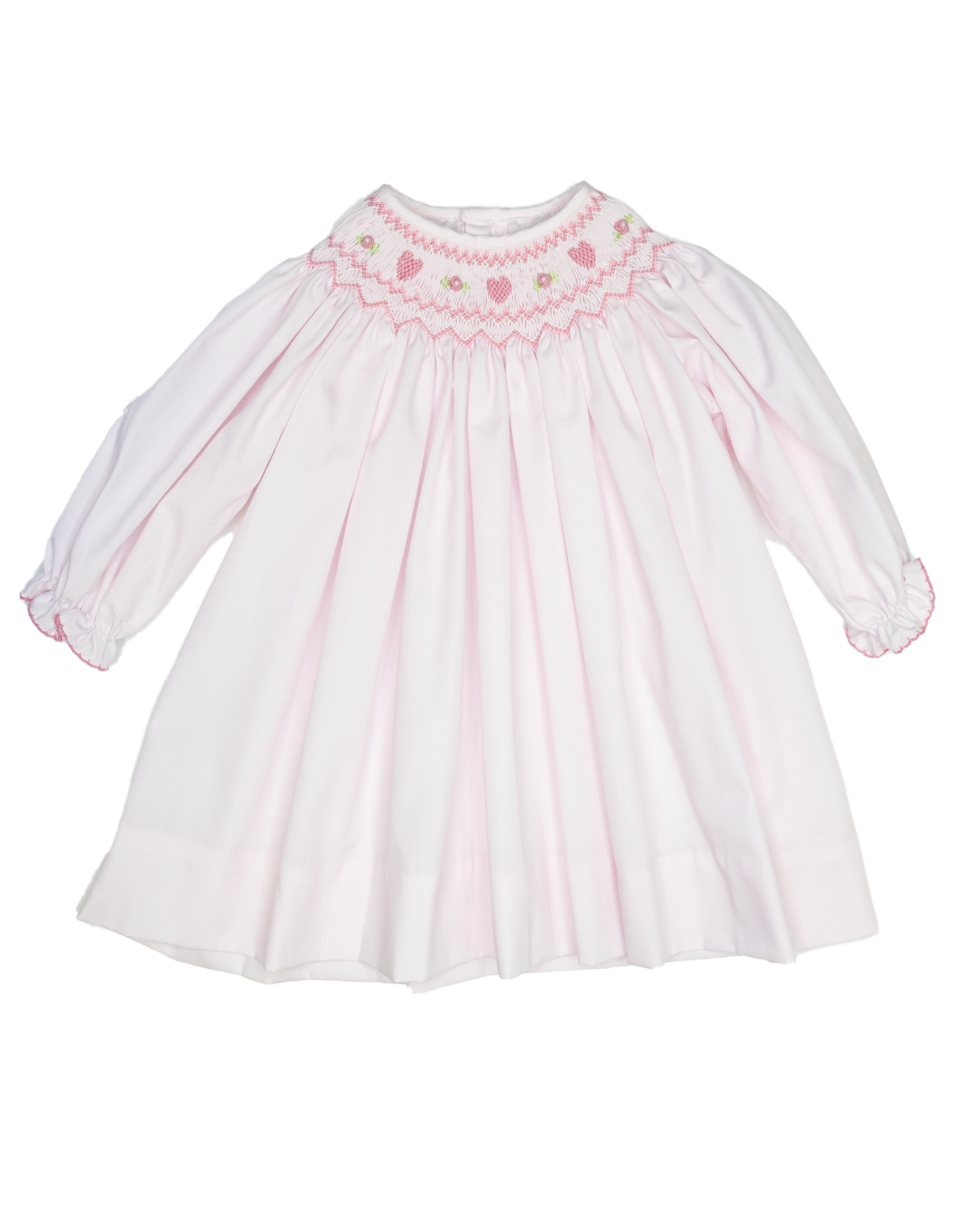 Petit Ami 2/3018 Heart smocked Dress
